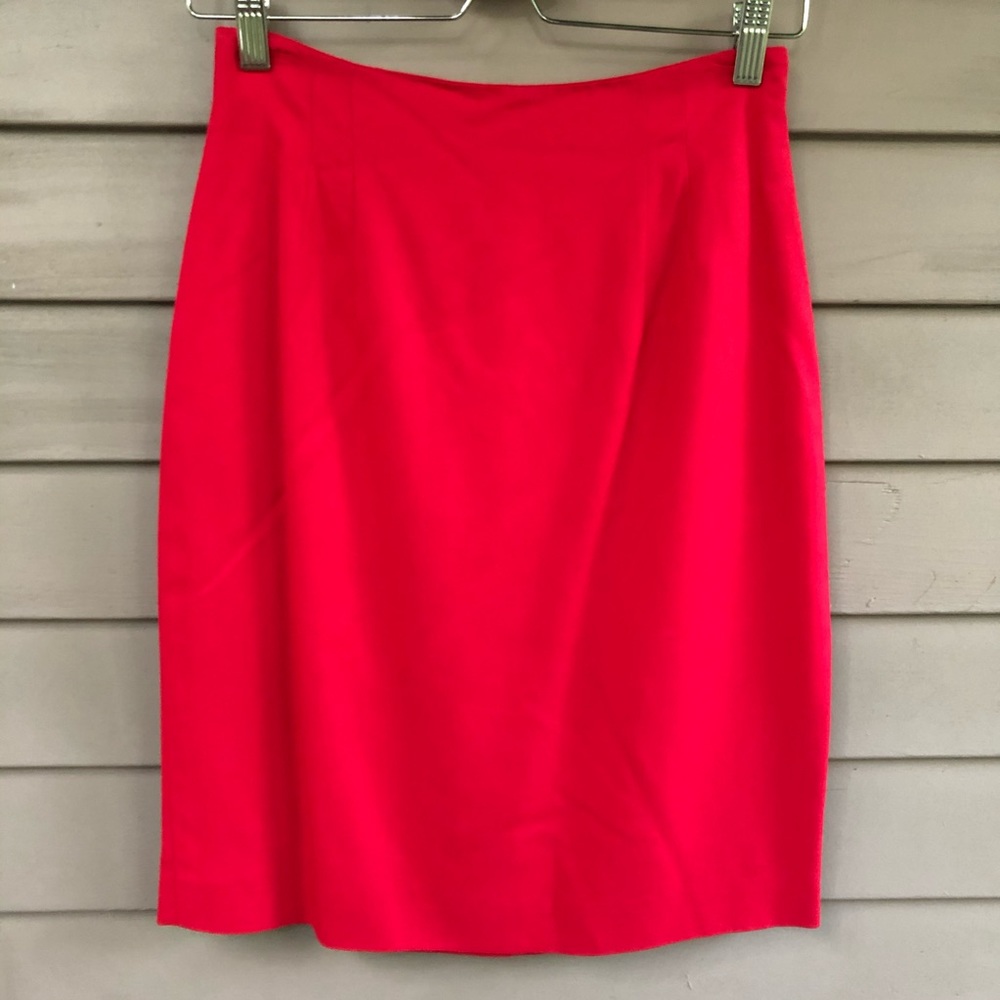 Vintage red pencil skirt high waisted 26” waist